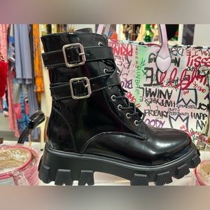 (Sold) Black Combat Boots